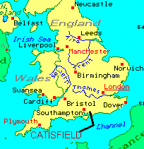 position on UK map